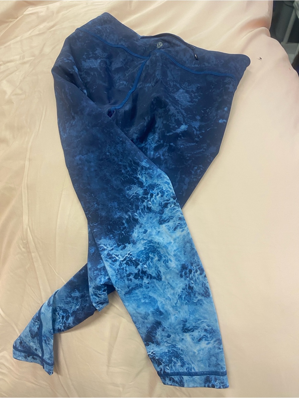 lululemon athletica Blue Tie-Dye Leggings